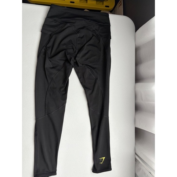 Gymshark Workout Leggings Black Size Small Activewear Athleisure - Picture 2 of 8